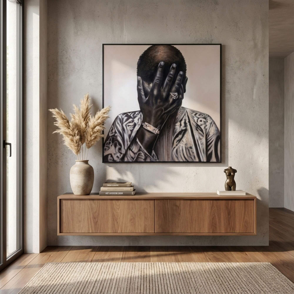 Living room featuring Ndebele Canvas