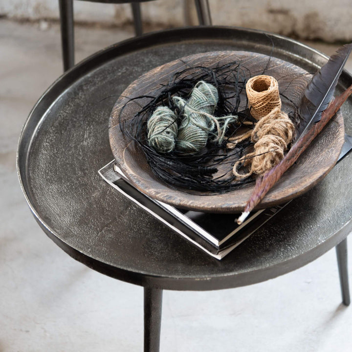 Top view of Neo coffee table with decor items