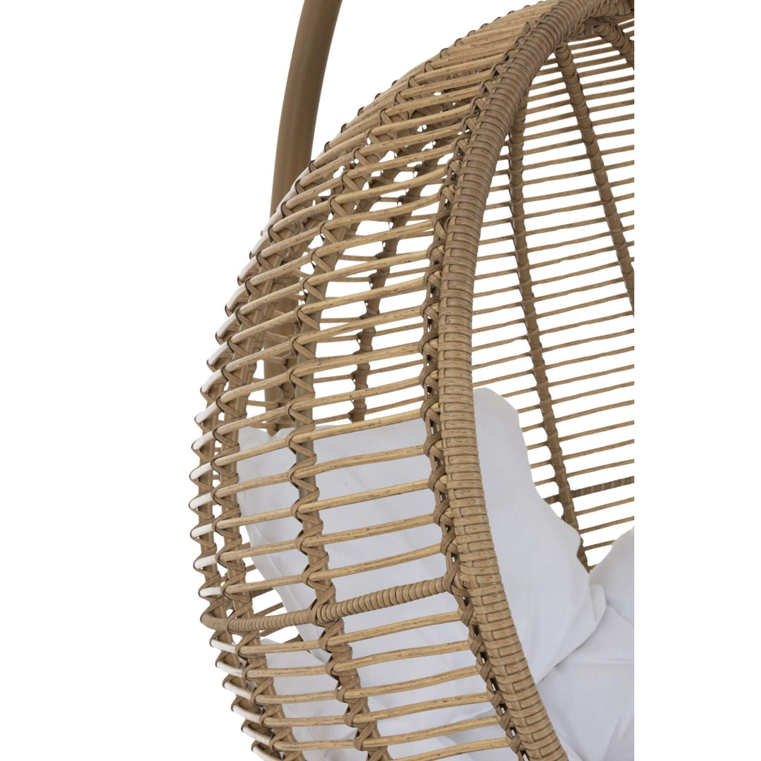 Detail of the synthetic rattan weaving on the Nest Chair.
