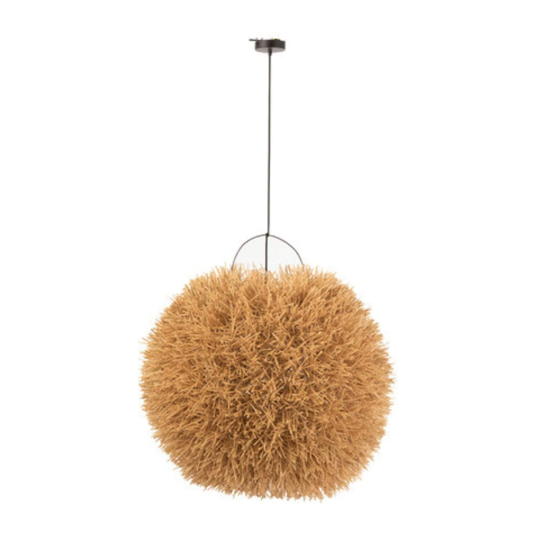 Nest Lamp S pendant light made of bamboo and rattan in natural finish