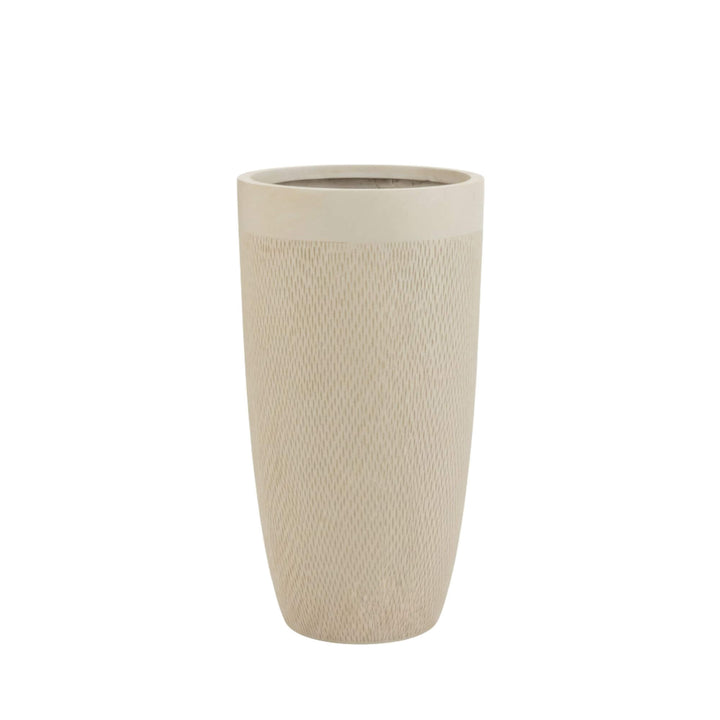 Small New Ceramic Pot in beige ceramic.
