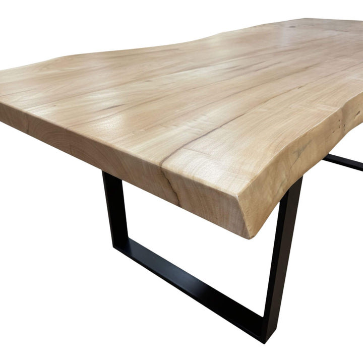 Top close-up showing the natural light oak grain and smooth surface.