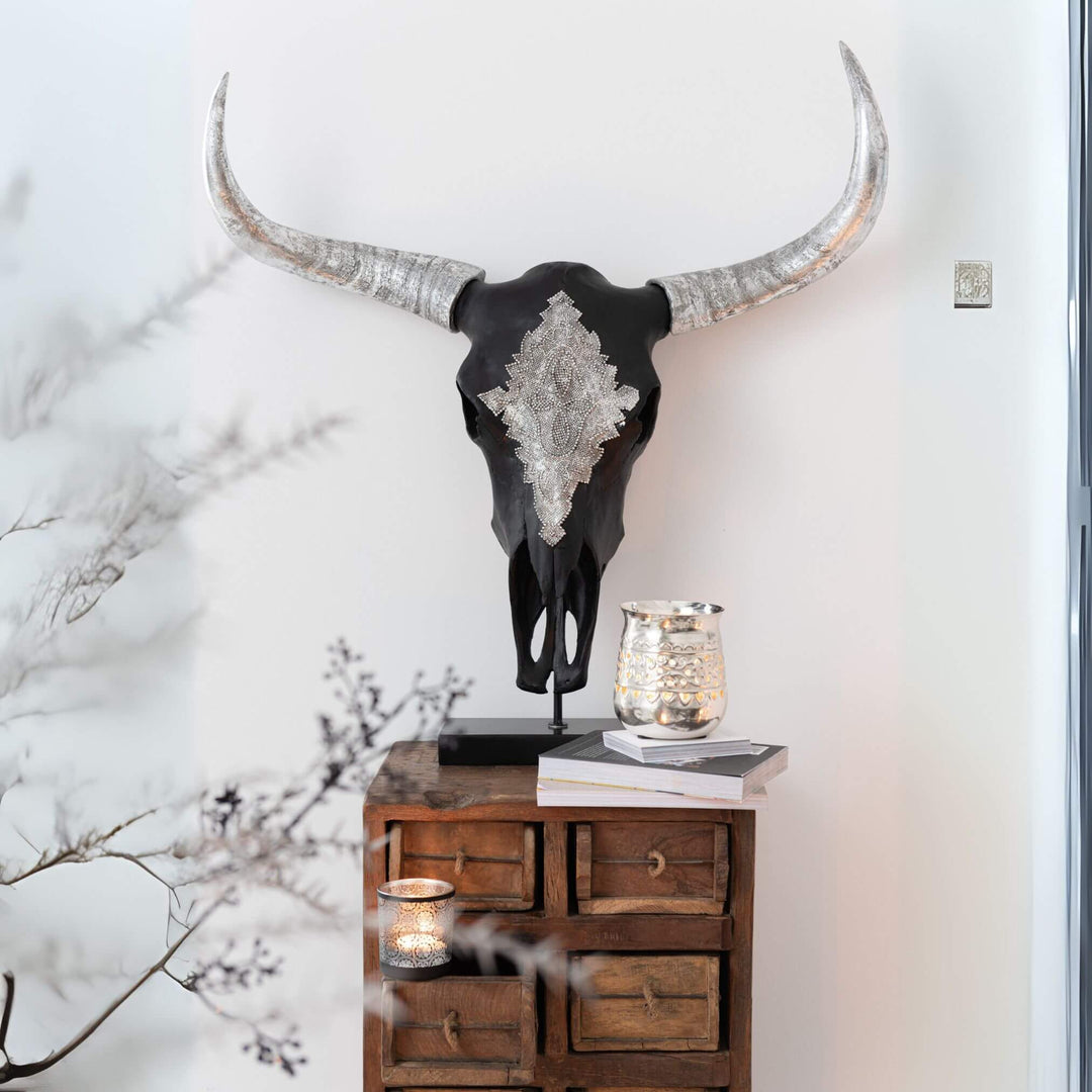 Otto Drawer styled in interior setting beside decor pieces