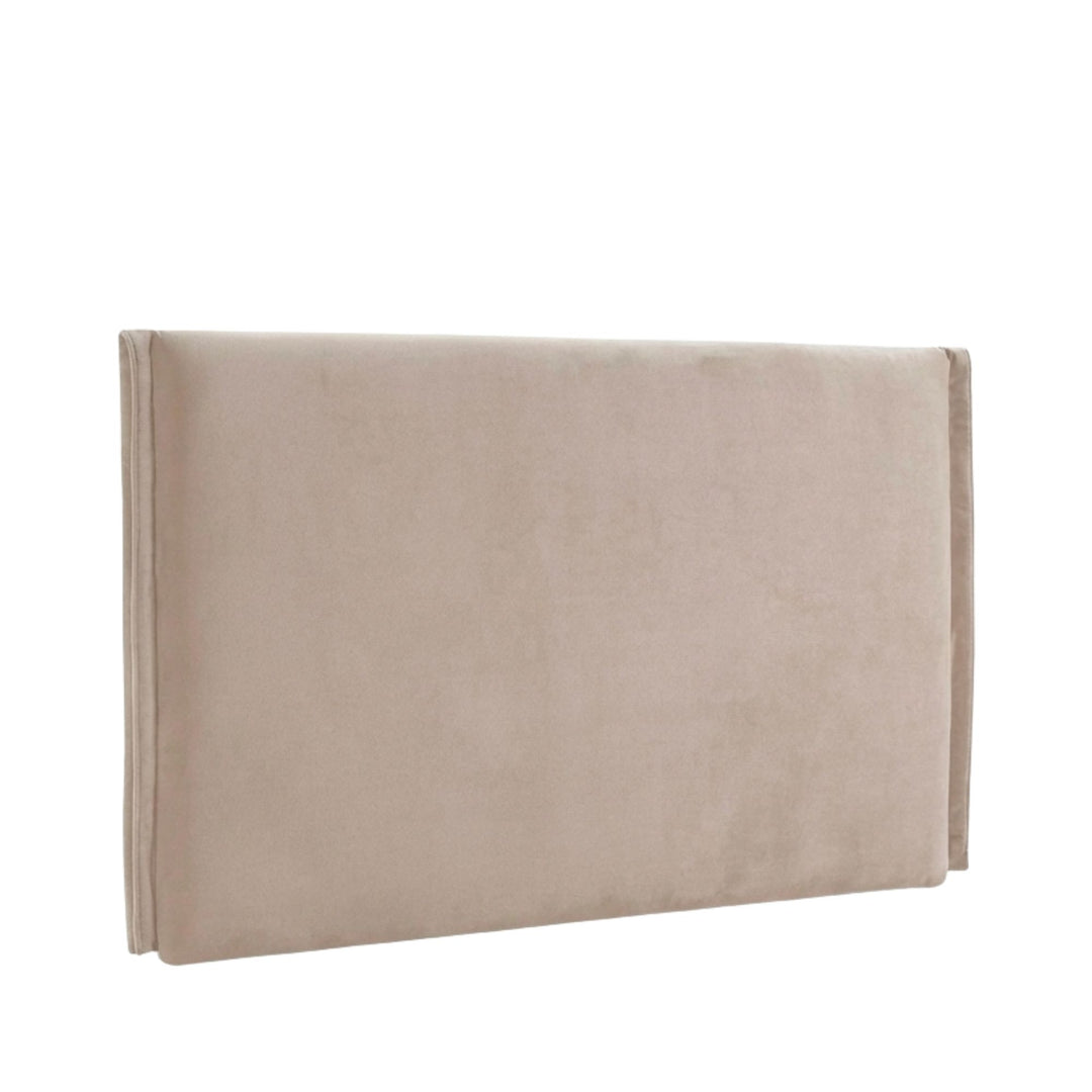 Upholstered Positano Headboard with clean lines and minimalist design.