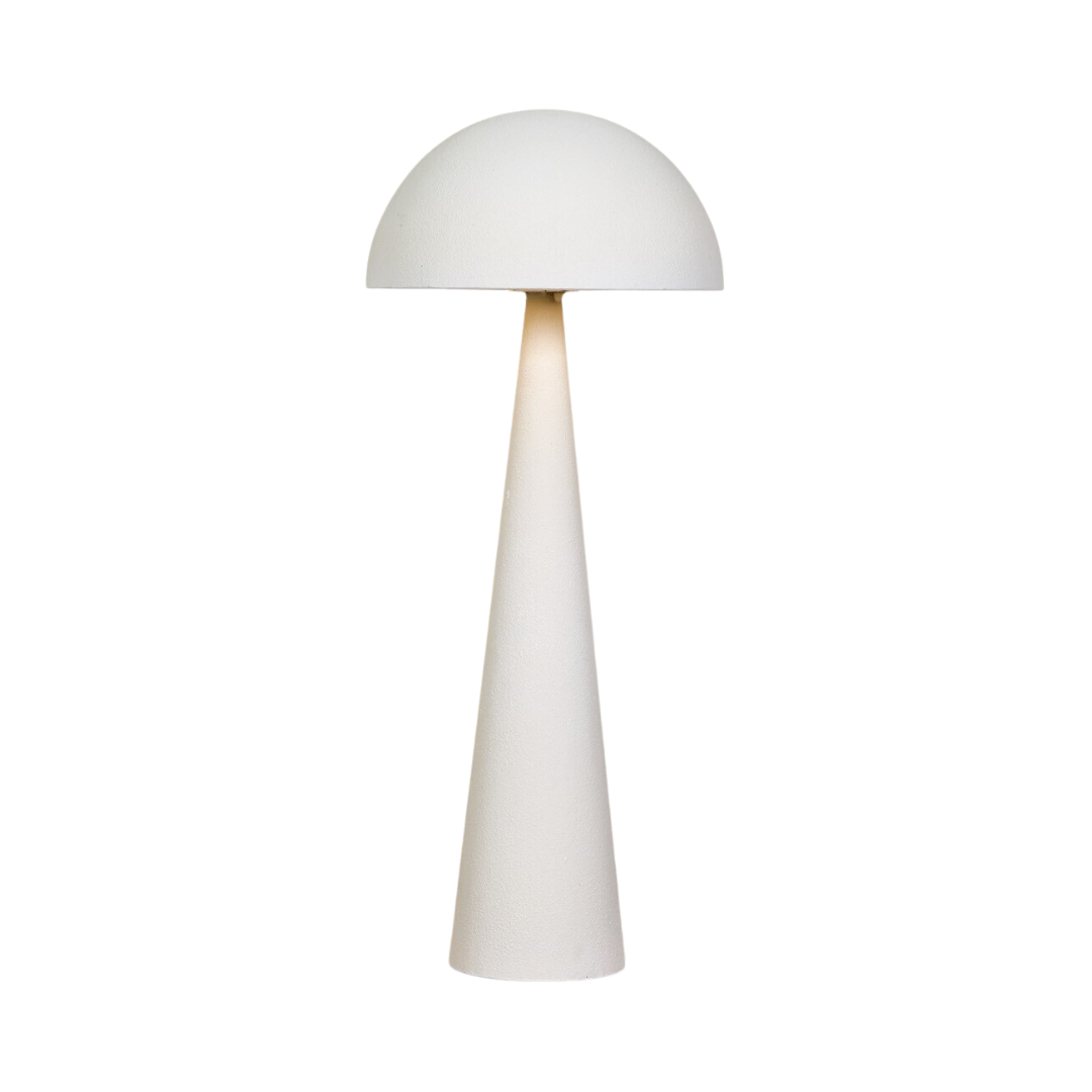 Full view of the small Prana floor lamp, minimalist design.