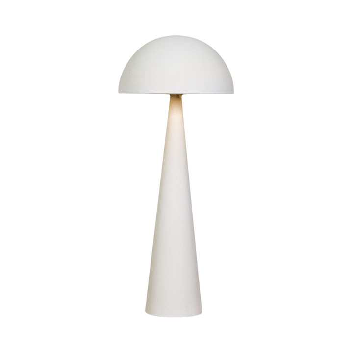 Full view of the small Prana floor lamp, minimalist design.