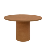 CEMENTIQUE MICROCEMENT ROUND DINING TABLE  | TERRACOTTA