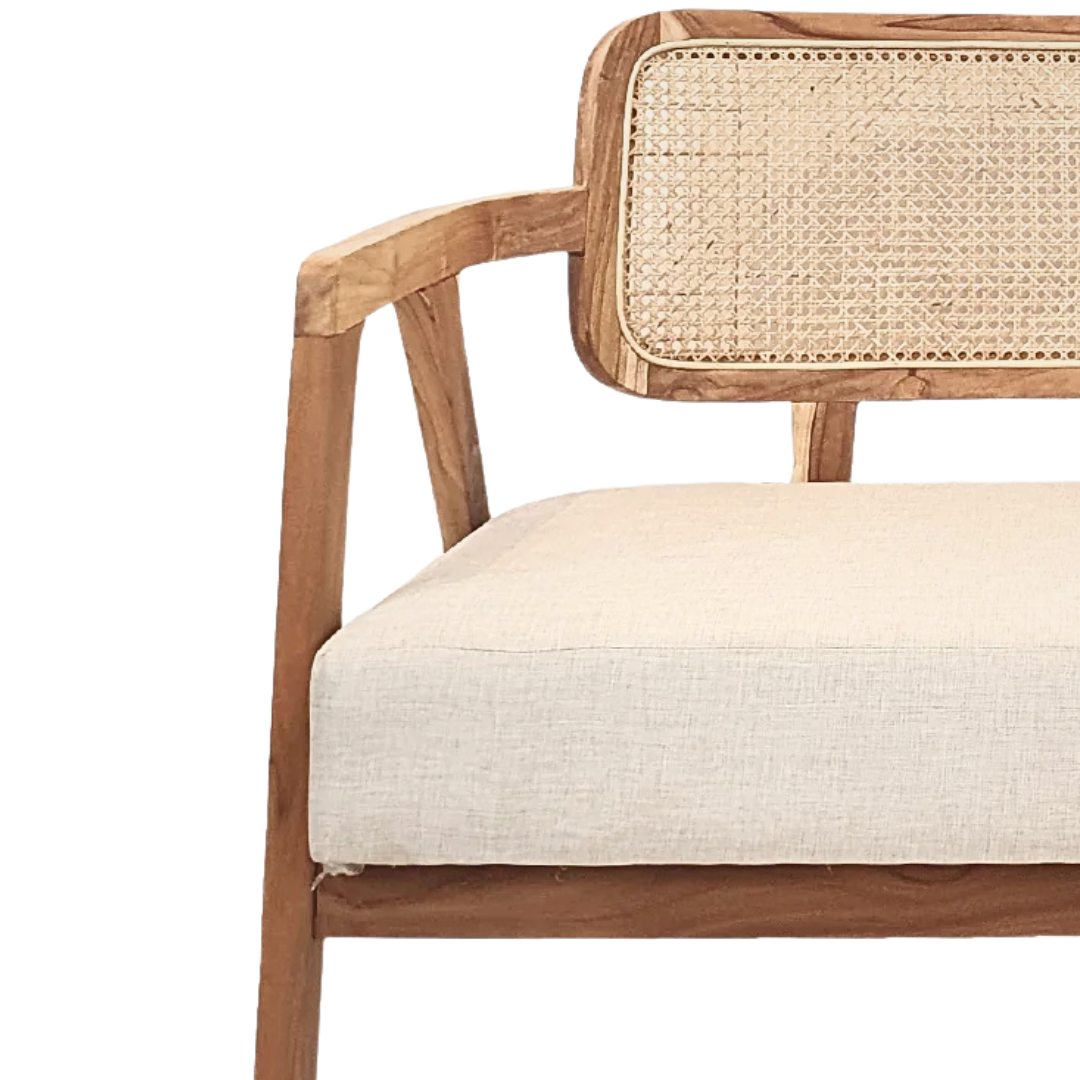 DESIDERIUM TEAK WOOD SOFA | 126X73X79CM