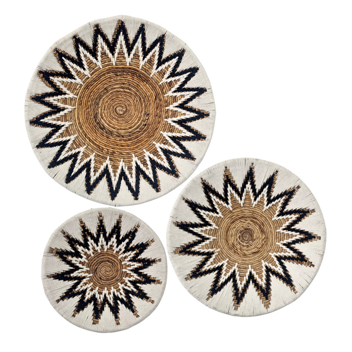 DIANI WALL DECO PLATE | WHITE/BLACK