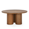 THAI OAK WOOD DINING TABLE | SMOKED BROWN 160CM