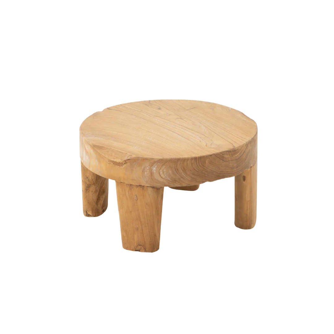 Single Small Rurutu Coffee Table displayed as a standalone accent with natural teak tones.