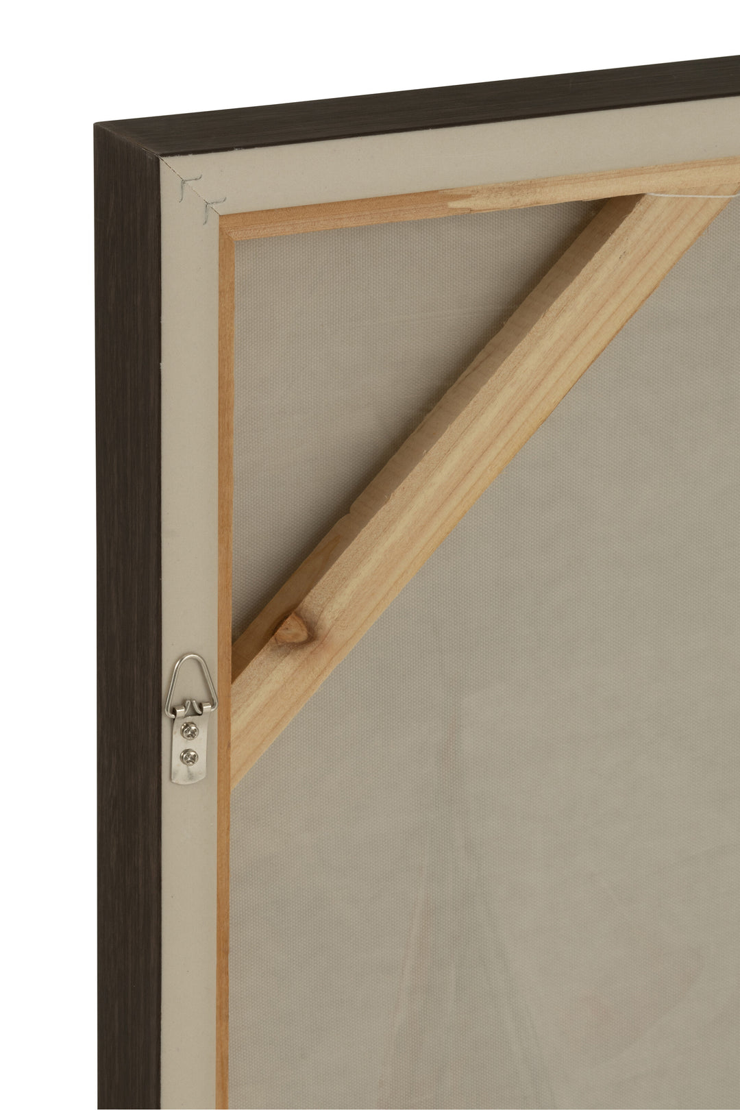 Back view of the Sailboat Painting showing sturdy wooden frame construction.