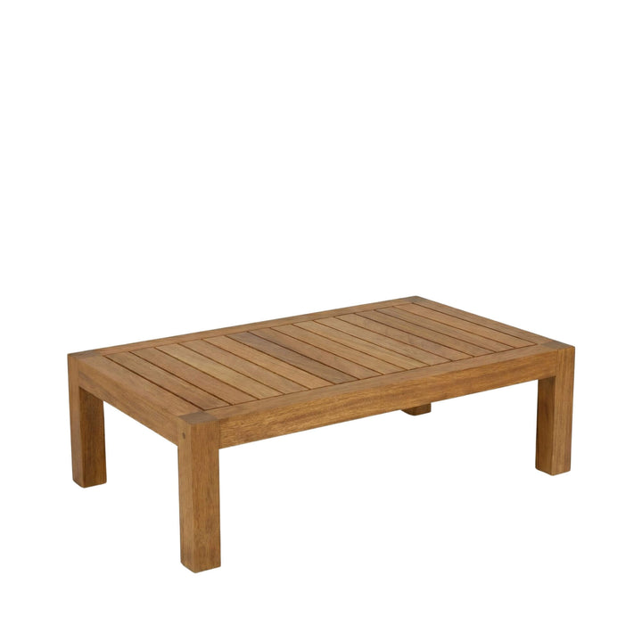SANTORINI SOLID TEAK COFFEE TABLE | 120X75X37CM