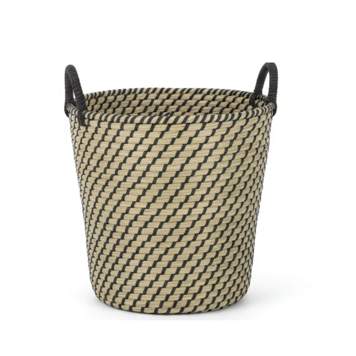 Small Sanur basket showing detailed weaving.