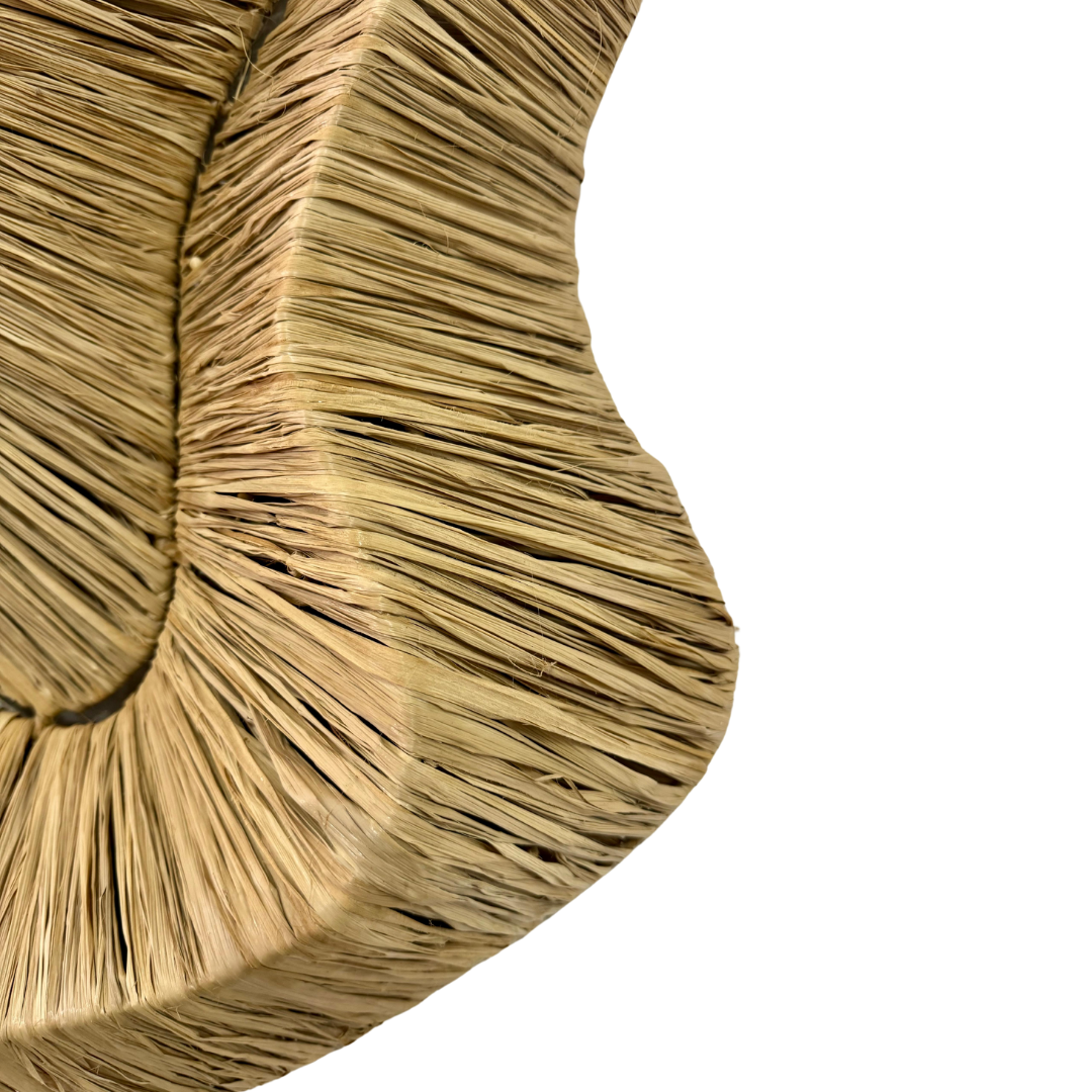 Artistic natural wall accent with layered texture and wavy form