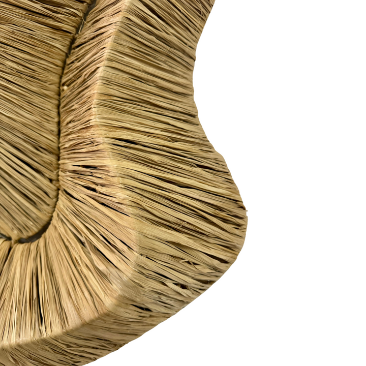 Artistic natural wall accent with layered texture and wavy form