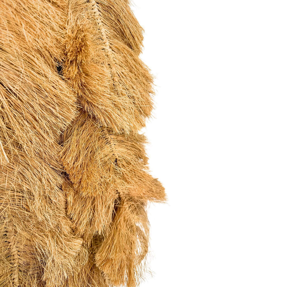 Close-up of Sika Wall Deco showing layered natural fiber texture
