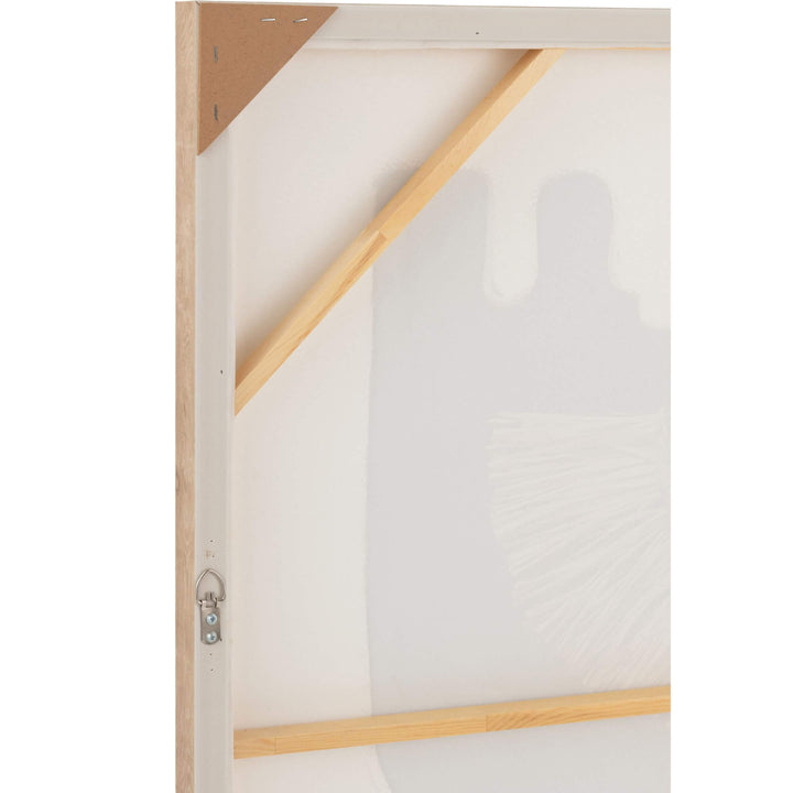 Back view of the framed canvas artwork.
