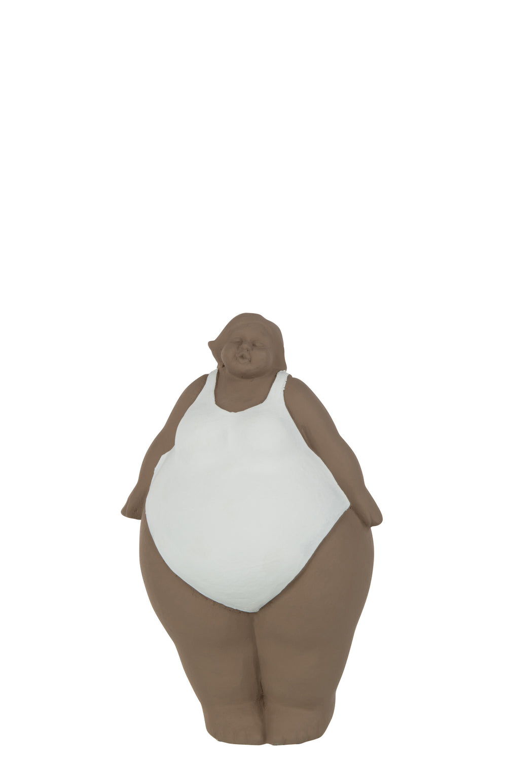 Front view of the Summer Girl porcelain decorative figure with a soft, sculptural silhouette.