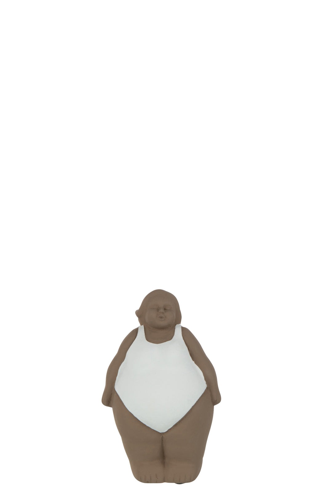 Front view of the Summer Girl porcelain decorative figure with a soft, sculptural silhouette.