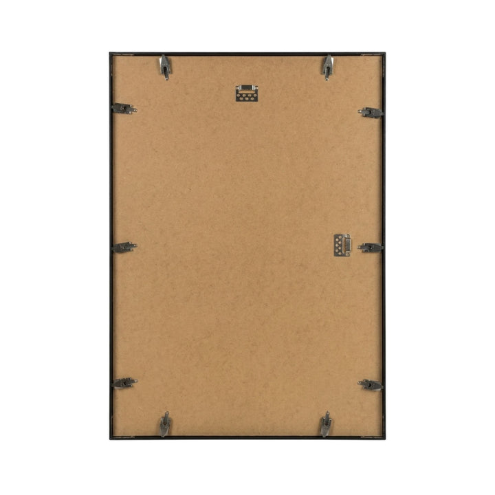 Rear view of the aluminium frame showing the wall mounting system and clean finish.