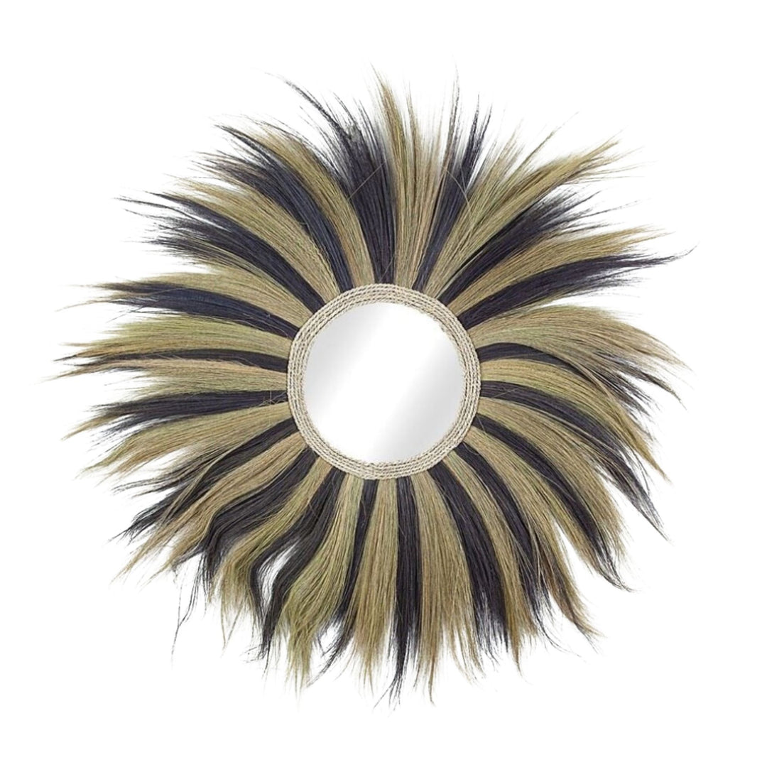 Sula Lion Mirror Mix with natural fibers and black accents.