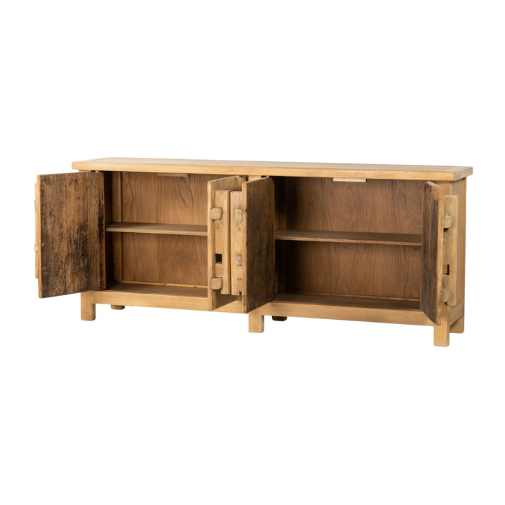 TENGGARA BUFFET with open doors on a white background