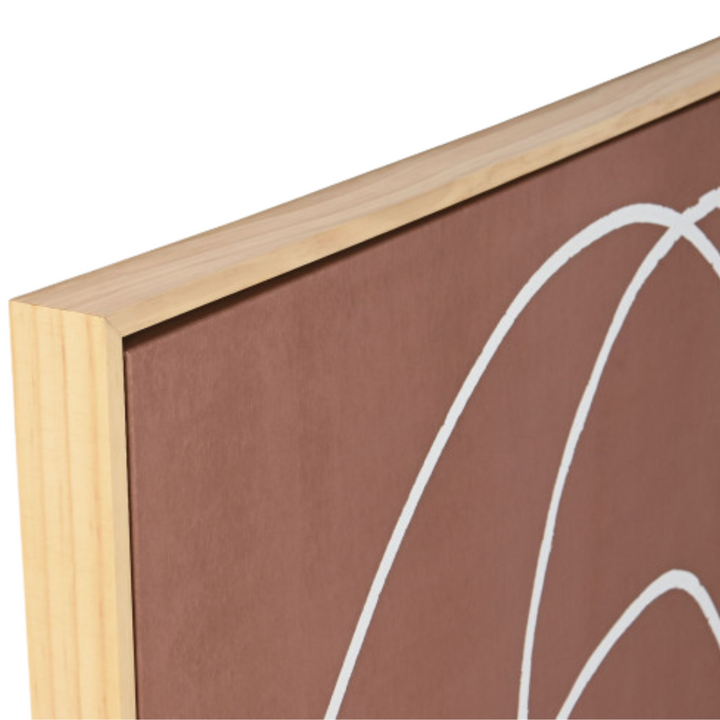 Side view highlighting the wooden frame depth and canvas construction of the Terral Painting.