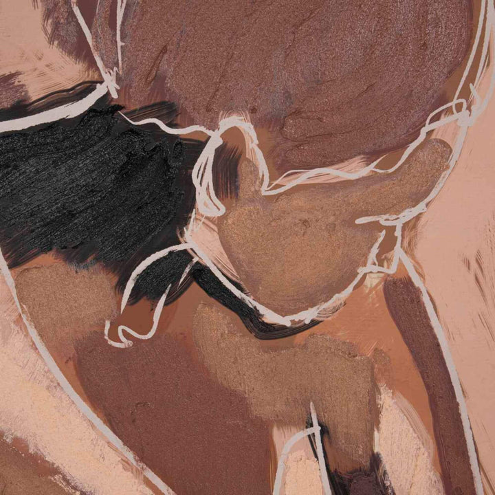 Close-up of the Terra Muse artwork highlighting the face and upper body in expressive hand-painted brushstrokes