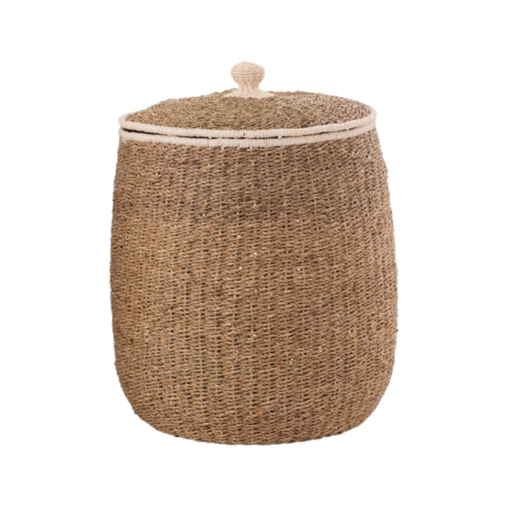 Small Tiko Basket showing woven pattern and cotton details.