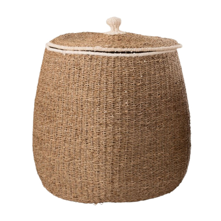 Large Tiko Basket showing woven pattern and cotton details.