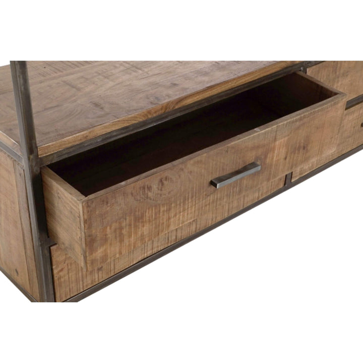 Open drawer detail showing interior and handle