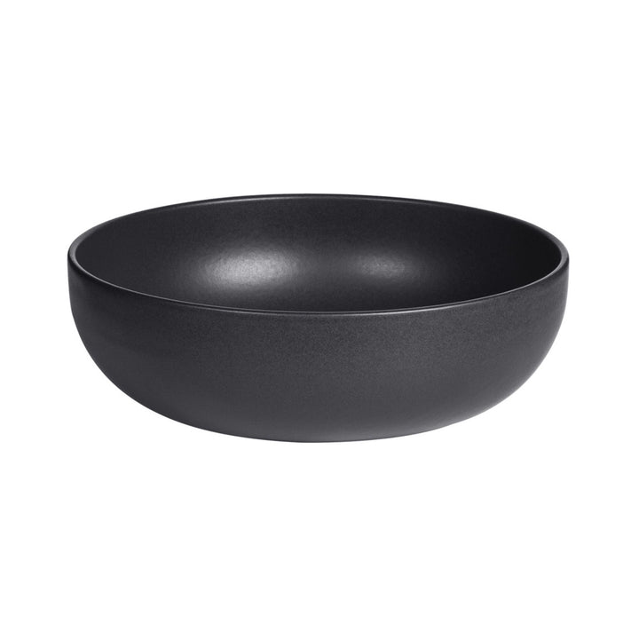 Side view of Uno Black bowl showing depth and clean minimalist form.
