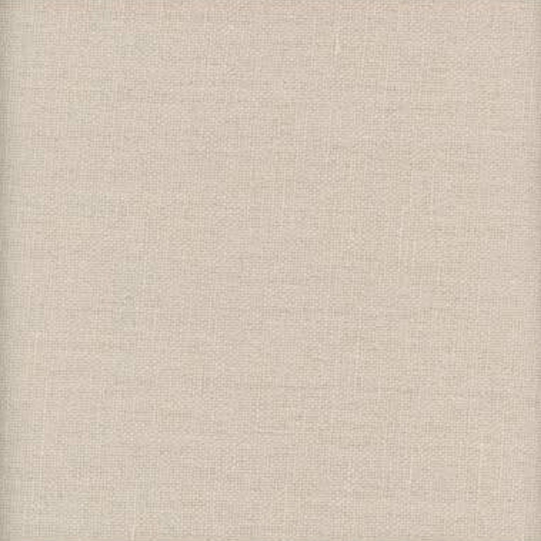 Detailed linen texture close-up in sand tone.