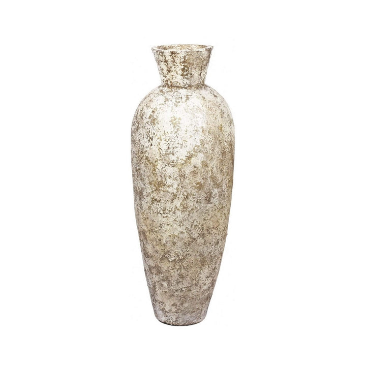 Handcrafted terracotta floor vases in natural tones for home decor.