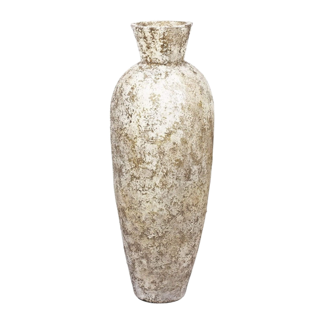 Handcrafted terracotta floor vases in natural tones for home decor.