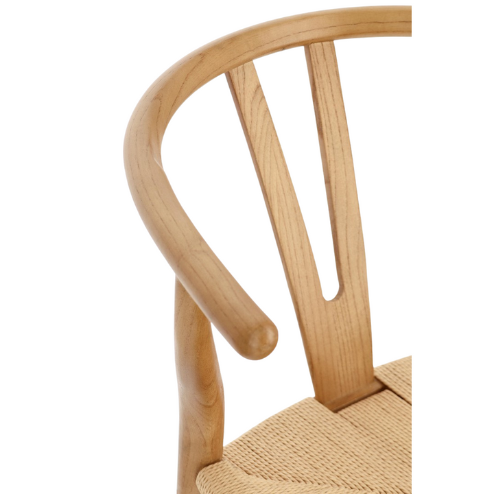 Close-up of seat backrest curve and corner joint.