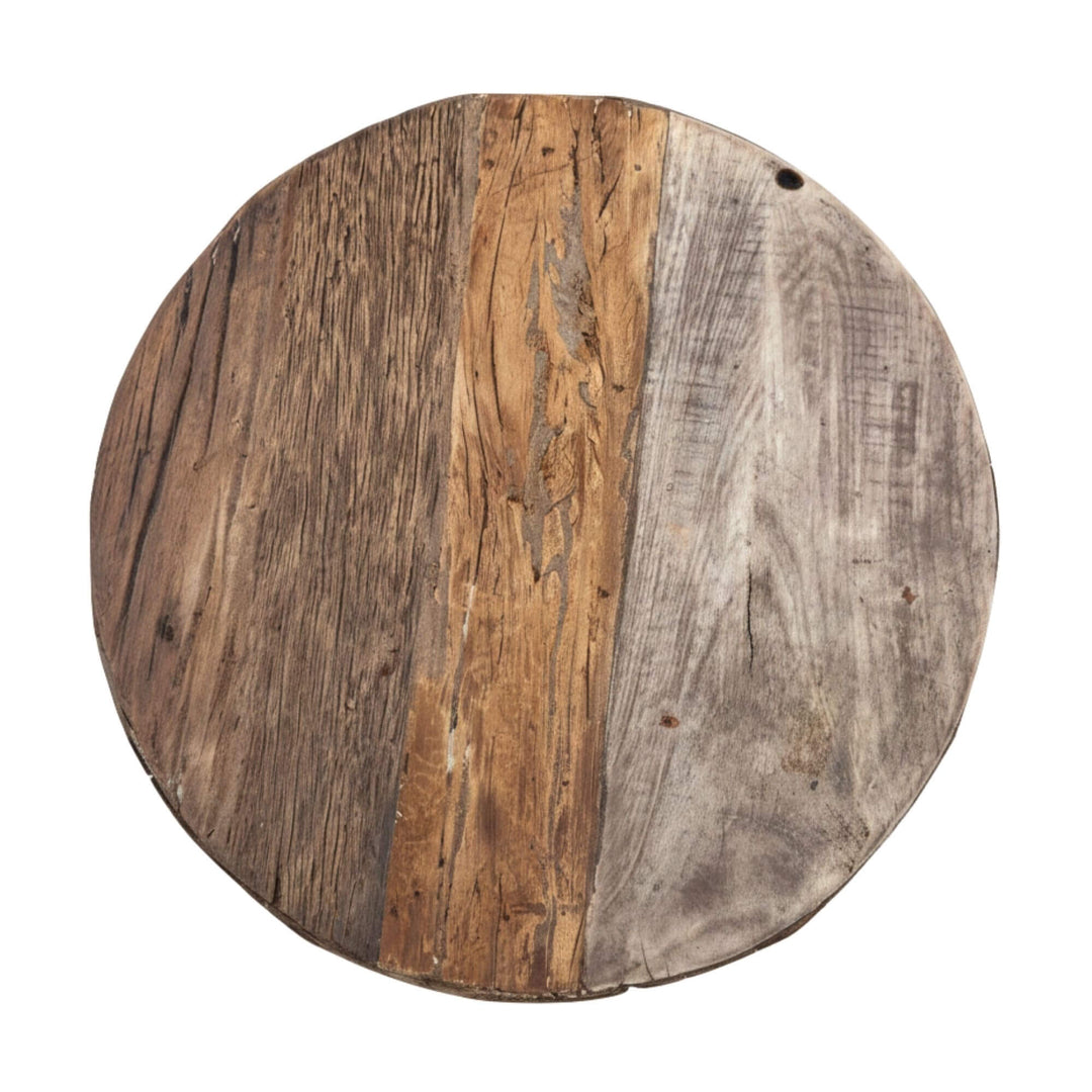 Top view showing the natural wood grain of the Zarote Side Table.