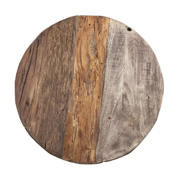 Top view showing the natural wood grain of the Zarote Side Table.