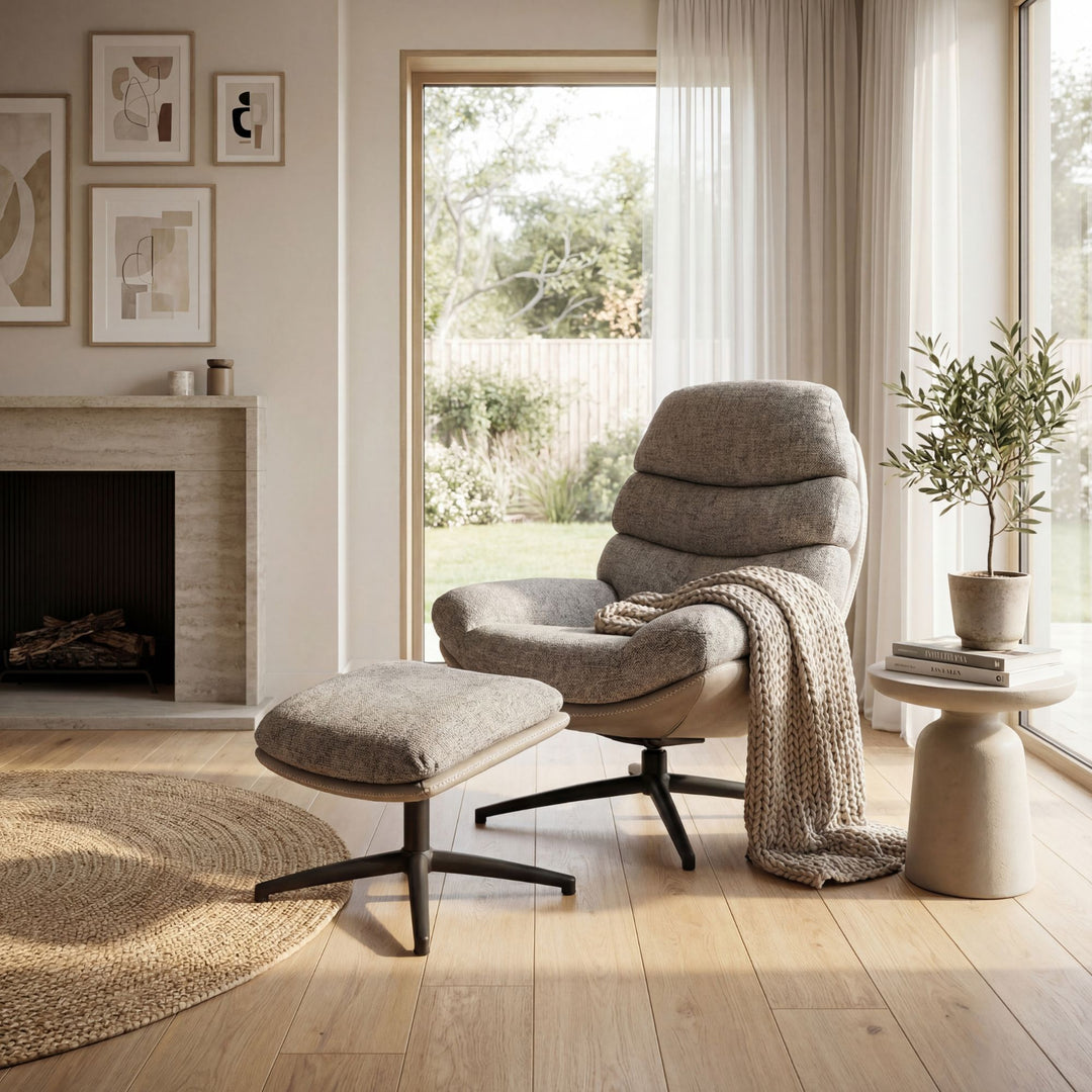 ZENA LOUNGE CHAIR W/ FOOTSTOOL