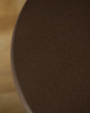 LUNA MICROCEMENT ROUND COFFEE TABLE  | BROWN