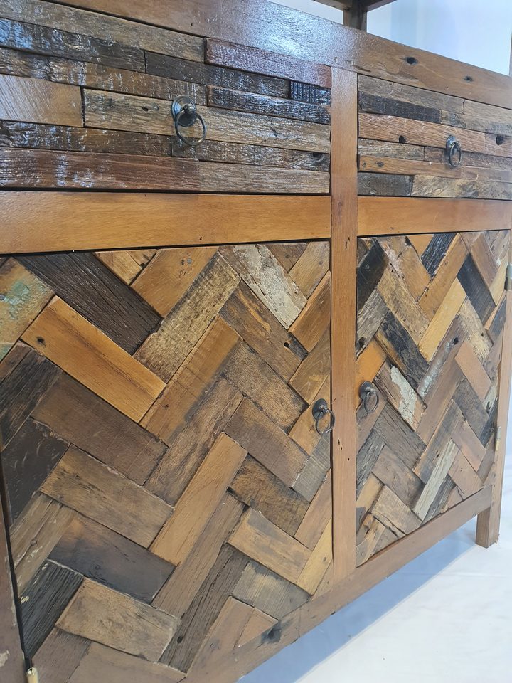 MAIA RECLAIMED TEAK WOOD BOOKCASE | 100X42X175CM