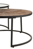 MANGO INDUSTRIAL ROUND COFFEE TABLE