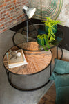 MANGO INDUSTRIAL ROUND COFFEE TABLE