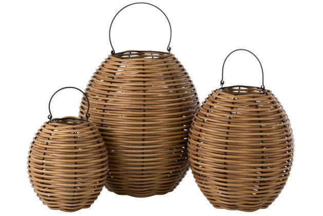 CANE LANTERN + LED CANDLE