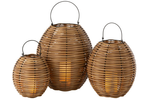 CANE LANTERN + LED CANDLE
