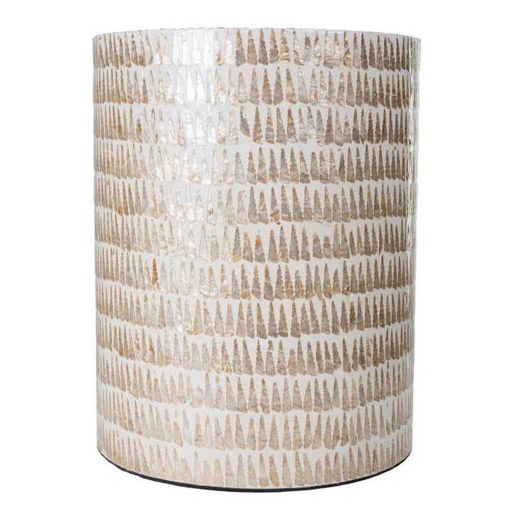 CHENOA STOOL-BROWN CAPIZ