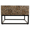 LILA COFFEE TABLE-BROWN CAPIZ