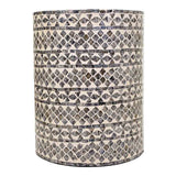 SAMIRA STOOL -GREY CAPIZ-