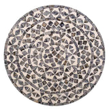 SAMIRA STOOL -GREY CAPIZ-